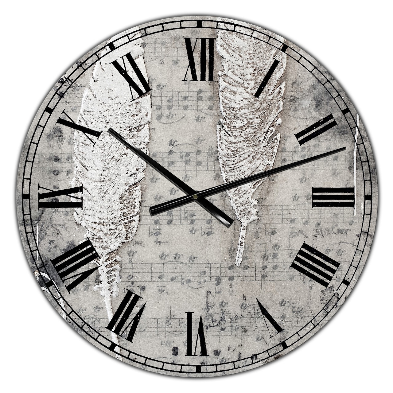 Designart Heaven Sent Oversized Cottage Wall Clock